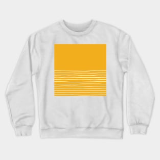 Simple Lines - Yellow Crewneck Sweatshirt